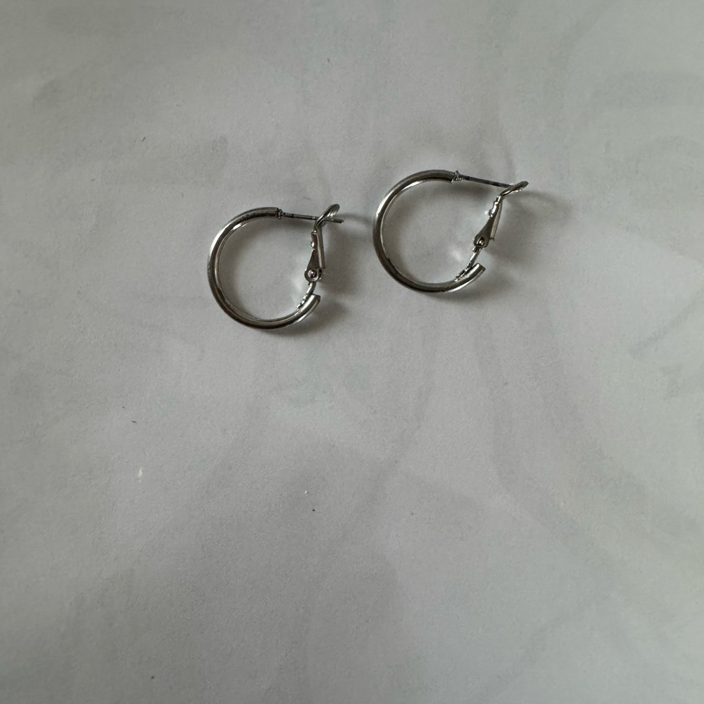 Elegant Silver Hoop Earrings
